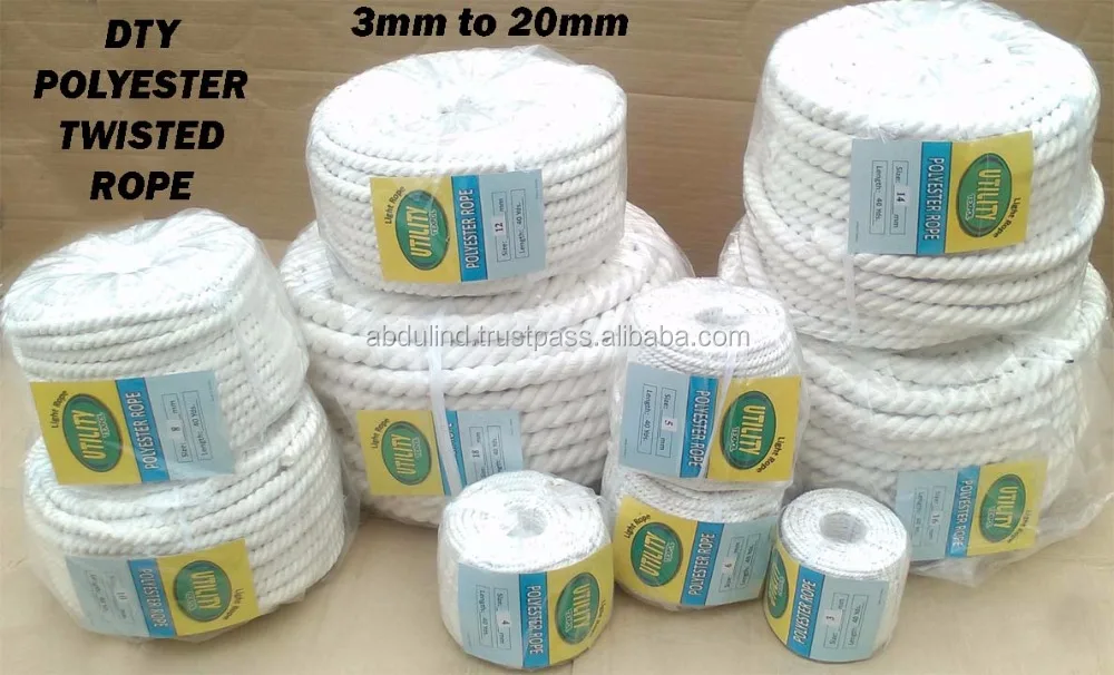 POLYESTER TWISTED ROPE -- Polyester Rope (UTILITY ROPE)