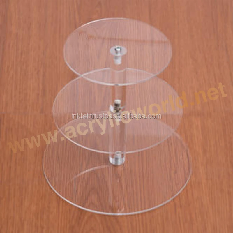 Factory square acrylic cake stand/acrylic tube cake stand/clear acrylic bulk food bin