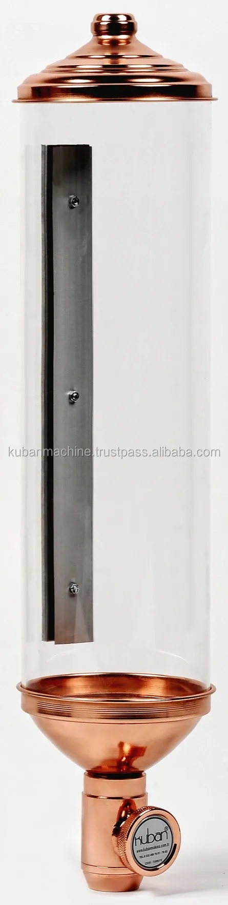 High Quality Best Selling Cylindrical Coffee Dispenser, Wall Mounted Cylindrical Silo For Coffee Beans, Topping Dispenser, PSS90