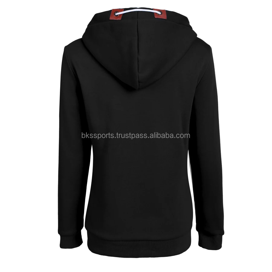 Women Fashion Casual Hooded Sweatshirt Winter Zipper Closure Pure Color Thick Fleece Leisure Sports Tops Hoodies Coat