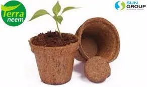 Coir peat obtained from 100% fairtrade coconut husk used for plant growth medium for plants and farms