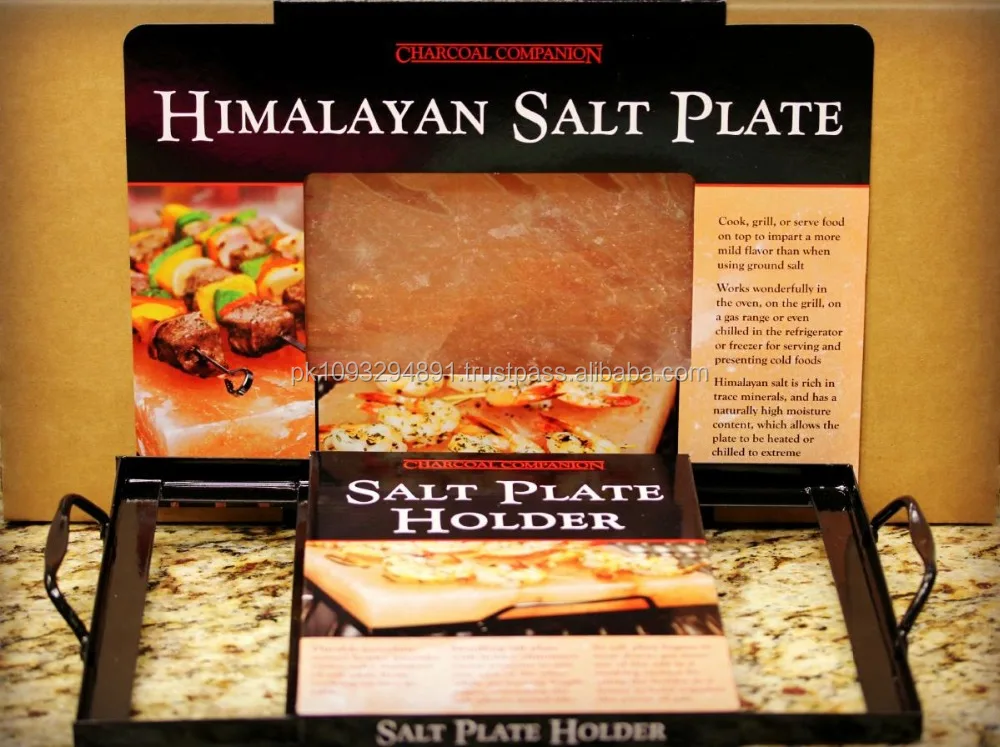
Himalayan Salt Cooking Plates with Holder [ 8 x 8 x 2] 