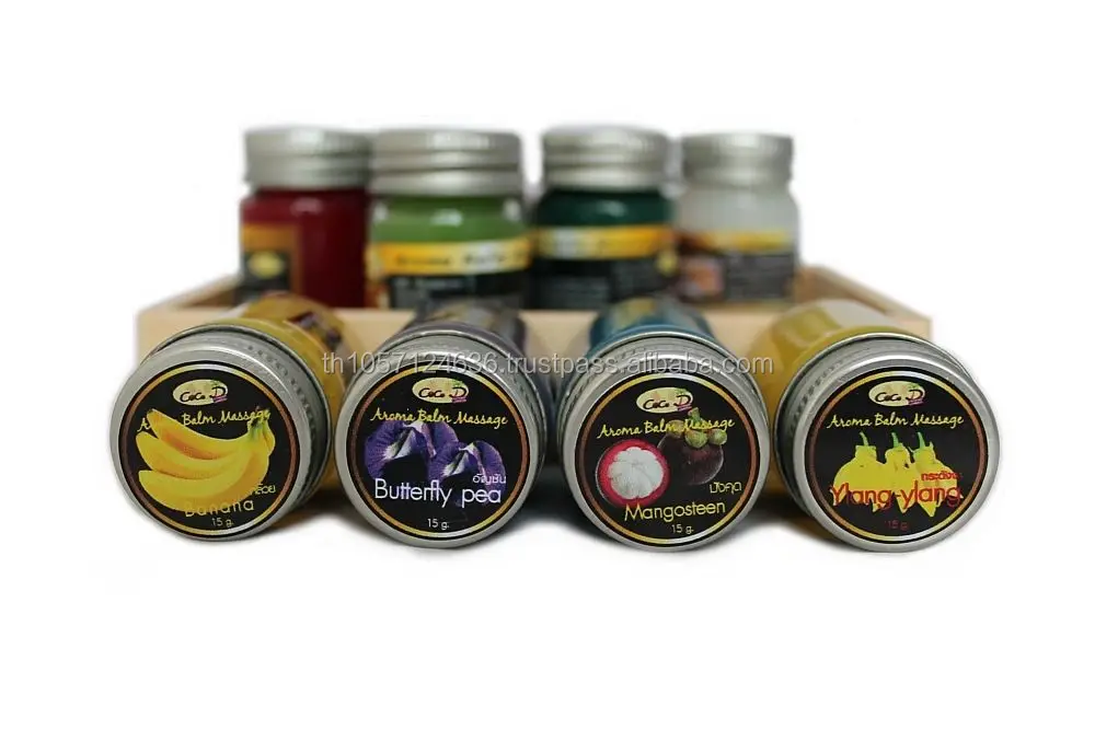 Thai Herbal Massage Balm pain relief cream x12 Different aroma