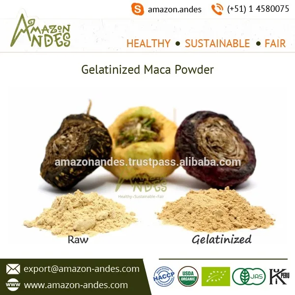 Bulk Export Raw Red Maca Powder Capsule From Peru