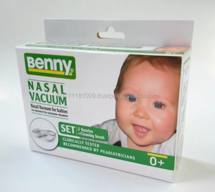 
Baby nasal vacuum set with cleaning brush and extra nozzle 