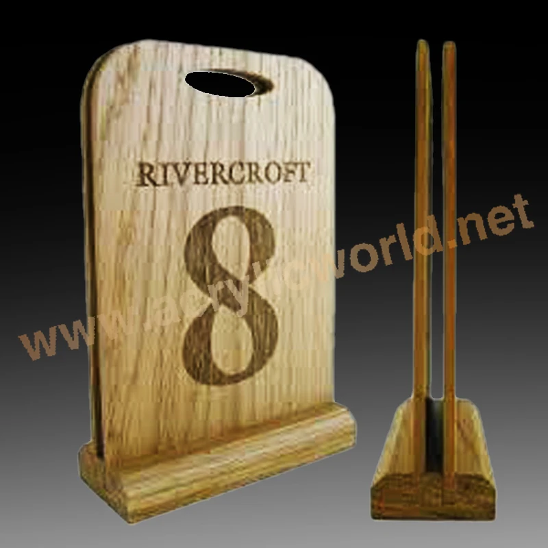 table wood display stand/ wood restaurant sign /menu cover