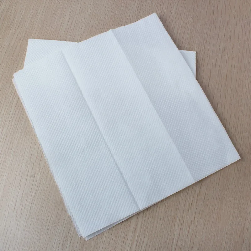 Прямая продажа с фабрики Дешевое одноразовое бумажное полотенце 1ply целлюлоза не бывшая в употреблении и пользовательские бумажные полотенца 22 см * 23 биоразлагаемые держатель для бумажных