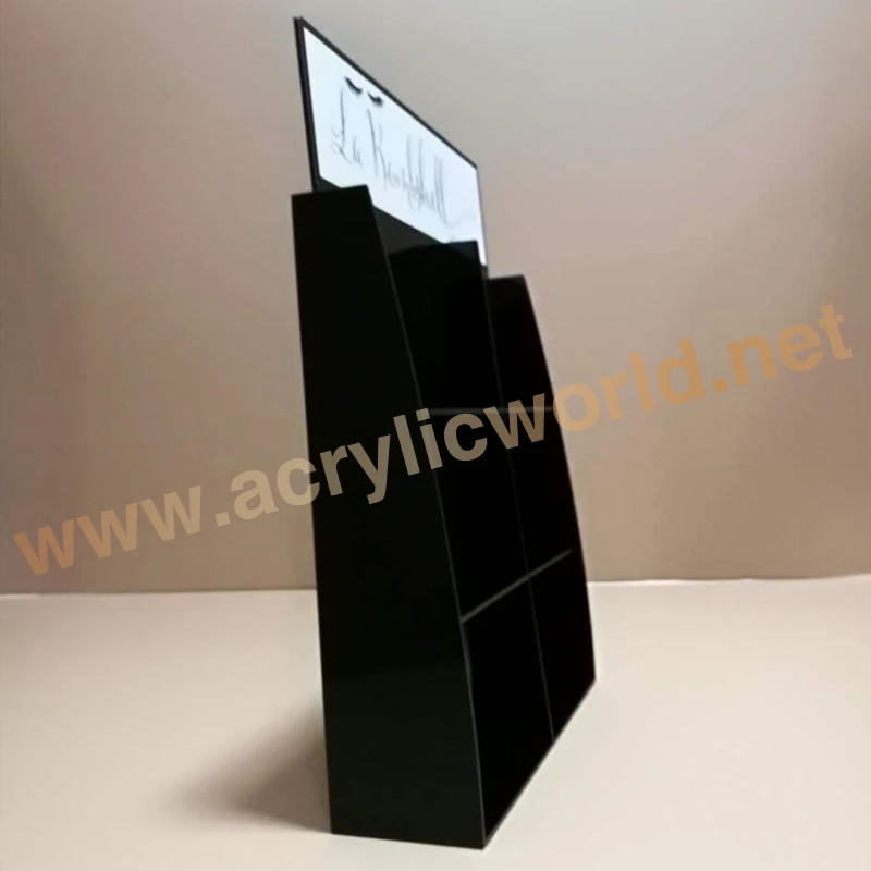 Acrylic Customized acrylic countertop display for cosmetics products makeup holder nail polish display stand