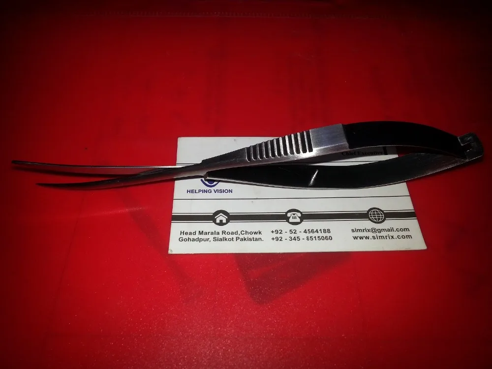 
Pro spring action scissors for Aquascaping straight or curved blades 155mm, SIMRIX 