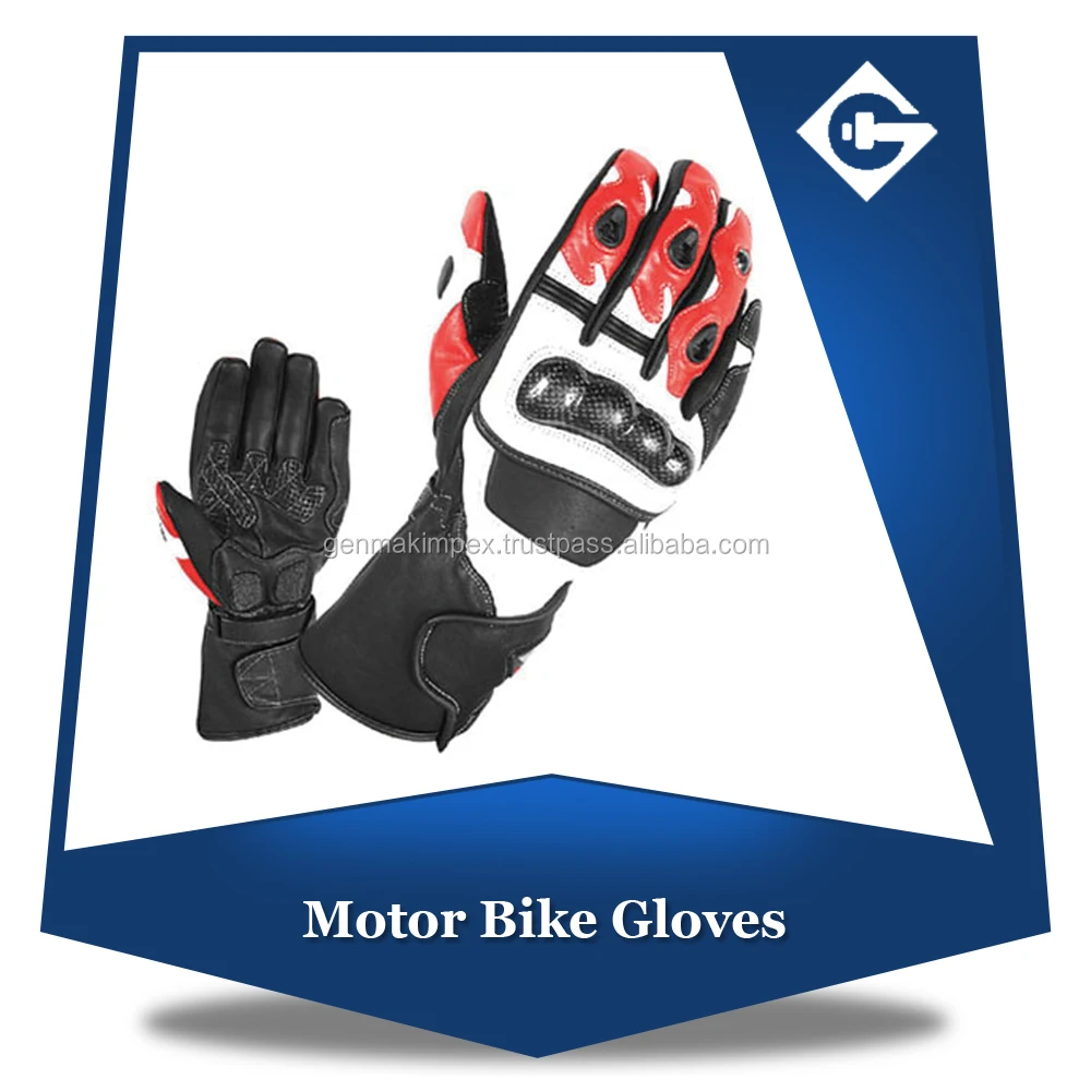 OEM Service Hand Protection Anti Cut Resistant Affordable Price Custom L:ogo & Design Motorbike Racing Leather Gloves