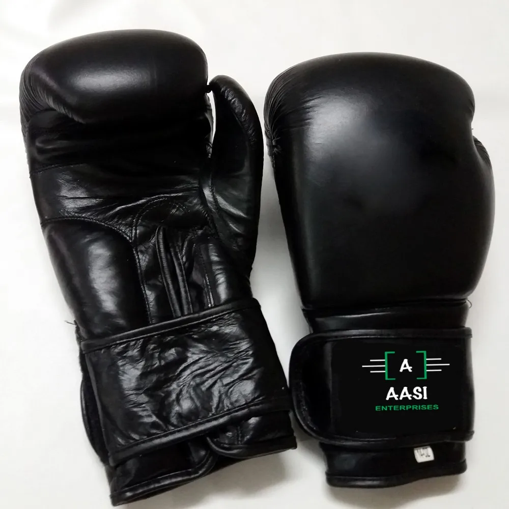 Professional Shine Boxing Gloves For Fight Cowhide Leather Metallic silver Glove