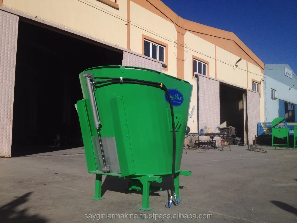 Both Electric And Tractor Pto Powered Cattle Feed Mixer Wagon 1.5m3 Vertical Auger Feed Mixer