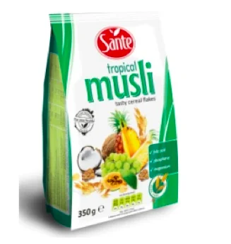 Тропические 100% без искусственных добавок Muesli добавления консервантов