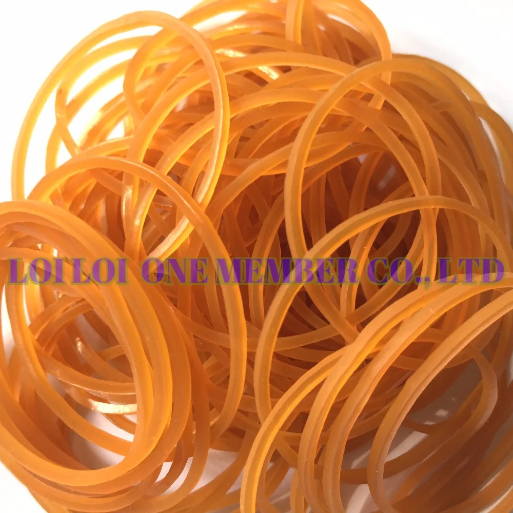 Bestseller Natural rubber bands for Japan market / Wholesale High quality Rubber band Orange color brighten very strong