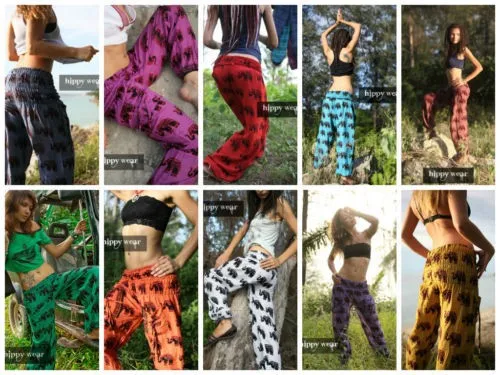 10 color Elephant Harem Pants ,boho gypsy women ,afghani beach dance ,casual S M L XL XXL