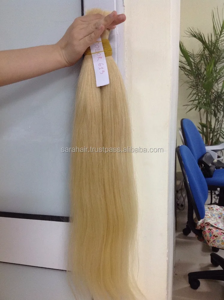 Real color human hair for braiding supplier no shedding bulk hair - Virgin natural hair from Sarahair in Vietnam