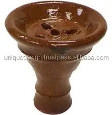 Farida Hookah Quality Bowls Hold Tobacco up to 40gms Mini / Midio / Large Natural / Black / Brown / Color 6.5: 10cm 8:11cm