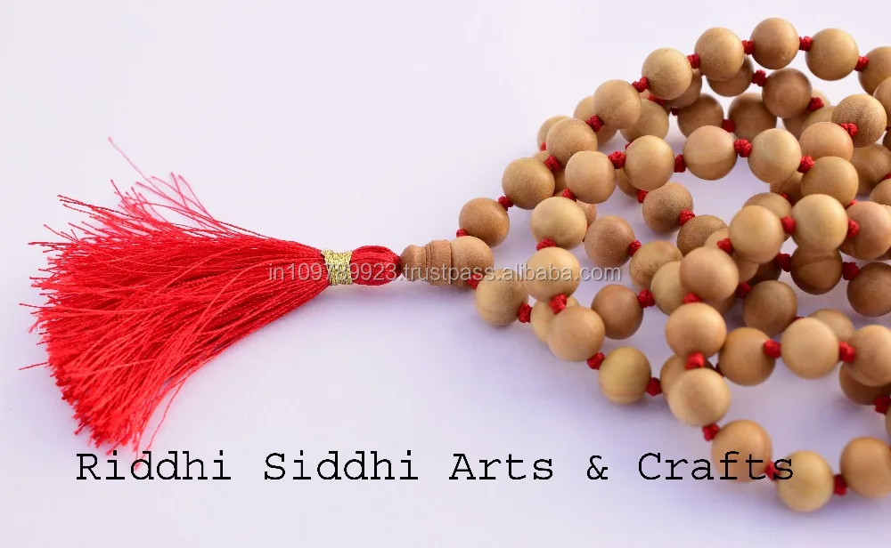unique necklace beads/sandalwood beads/japa mala beads