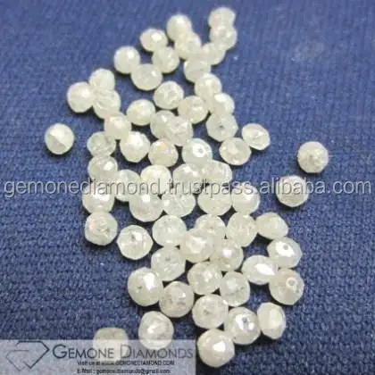 100% Natural Top Quality White Faceted Diamond Beads 2 to 3 mm Size Faceted Diamonds Beads White Diamonds