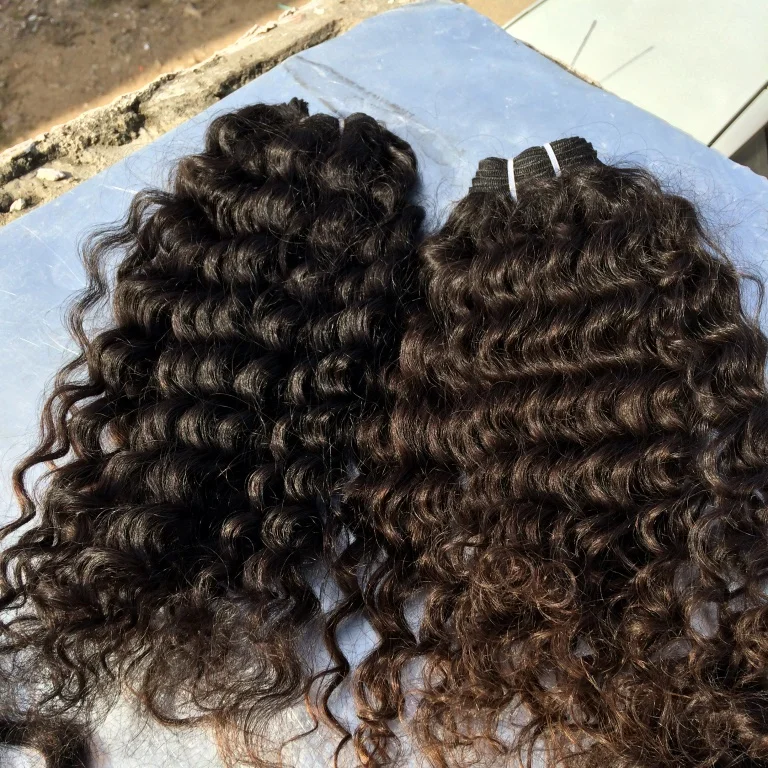 
Alibaba India wholesale top quality 100% virgin indian deep curly hair natural color 