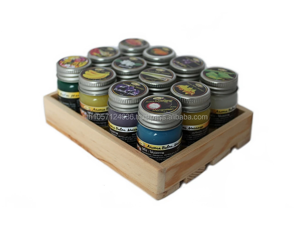 Thai Herbal Massage Balm pain relief cream x12 Different aroma