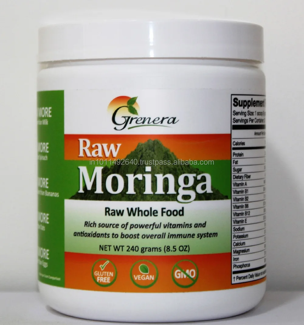 100% органический порошок листьев Моринги олиферы, пищевая добавка, органический травяной ЧИСТЫЙ иммунный усилитель, жевательные пилюли, порошок