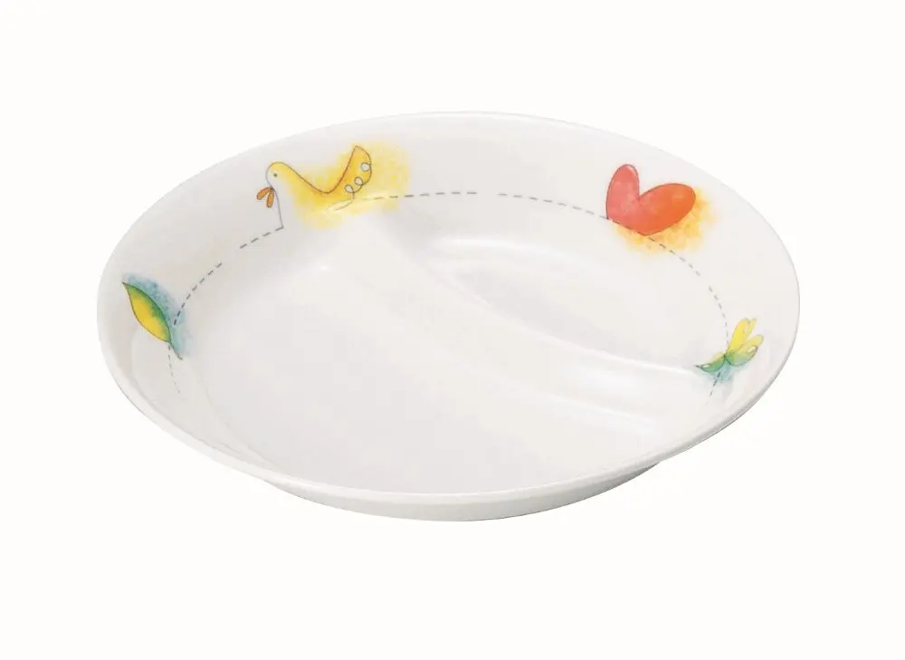 Japanese reinforced porcelain dishes for school and the facilities for elderly want distributor irregular shaped dish and plate