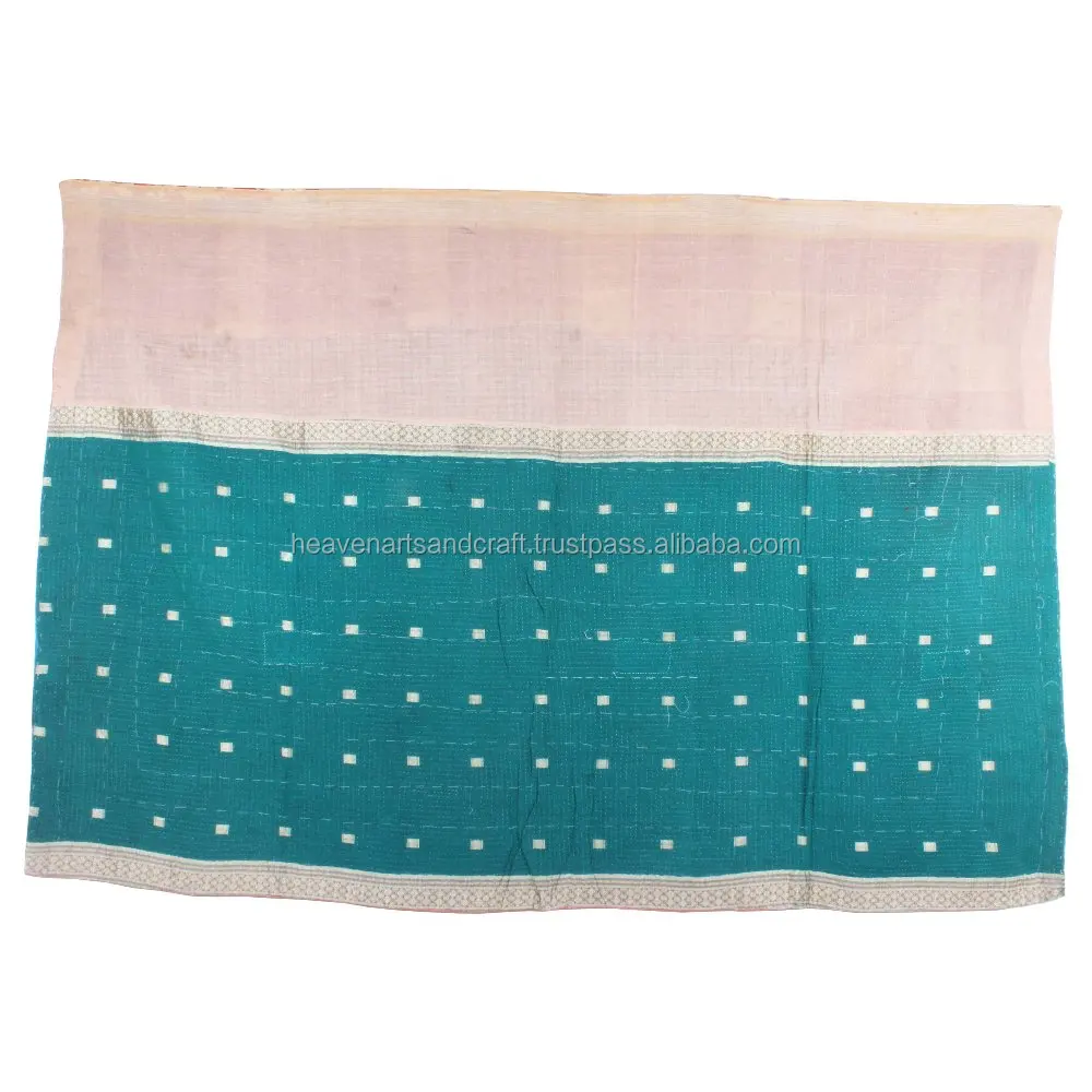 Индийское винтажное Хлопковое одеяло Kantha