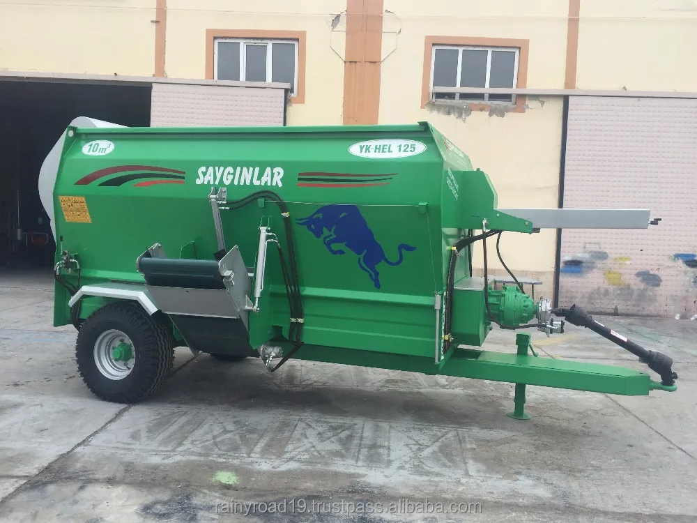 10m3 Feed Mixer Wagon Horizontal Auger High Quality  Animal Feed Pellet Machine for Farms