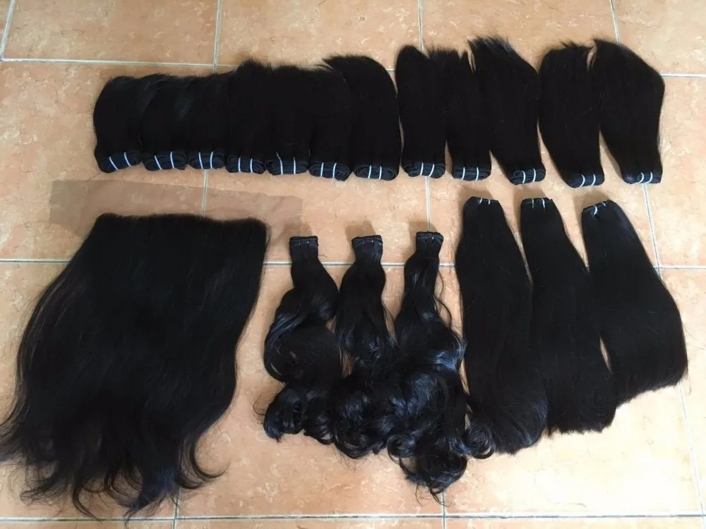 Factory  price 100% human hair weft wholesale cuticle aligened virgin human raw vietnam hair