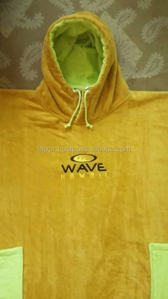 Hot sales Latest design popular Beach Cotton Terry toweling & Velour terry Ponchos