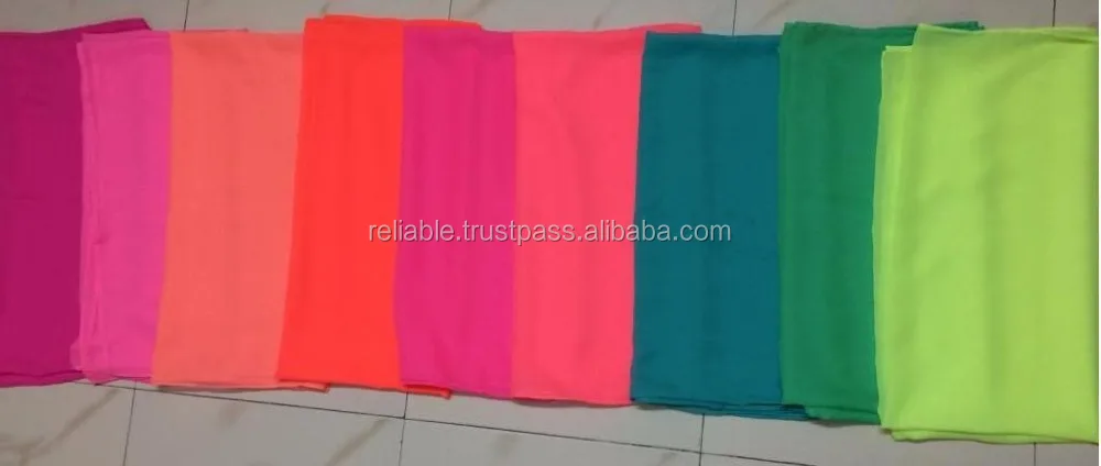 Neon Colors Solid Chiffon Scarves