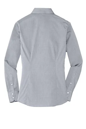Port Authority Ladies Crosshatch Easy Care Shirt - 60/40 cotton/poly, front and back darts and comes with your logo