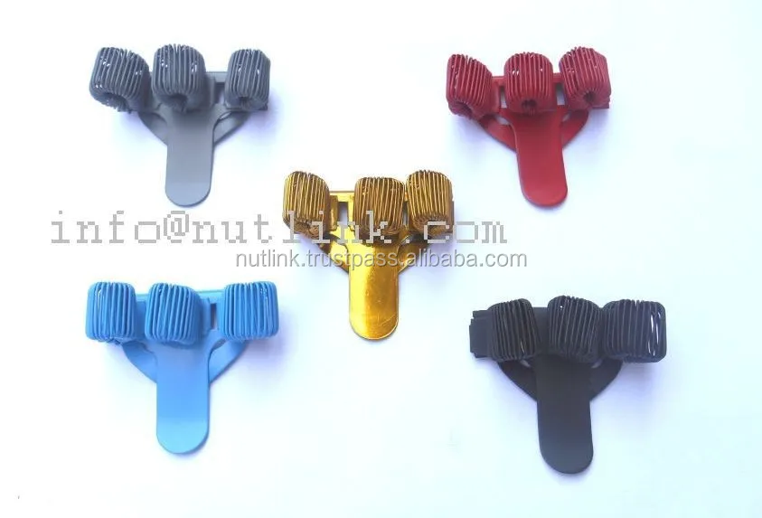 Office Pen Holder Pocket Clip TREBLE Sky Blue Color