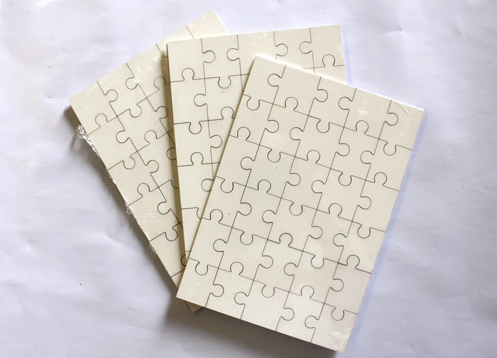 25x17.5cm 30pcs Sublimation Rectangular Shape Wooden Jigsaw puzzle Blank