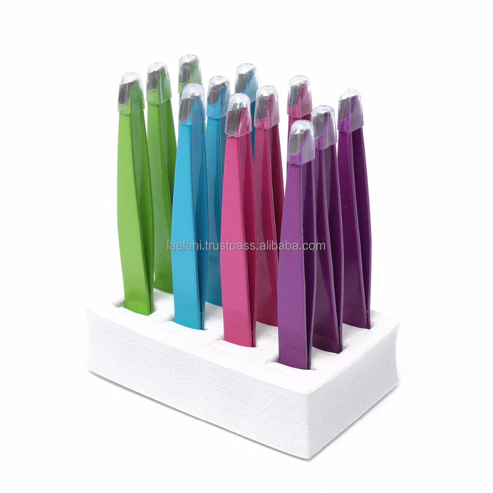 Professional Eyebrow Tweezers 12 Set Excellent Pointed Tweezers & Slant Best Tweezers Surgical 2024