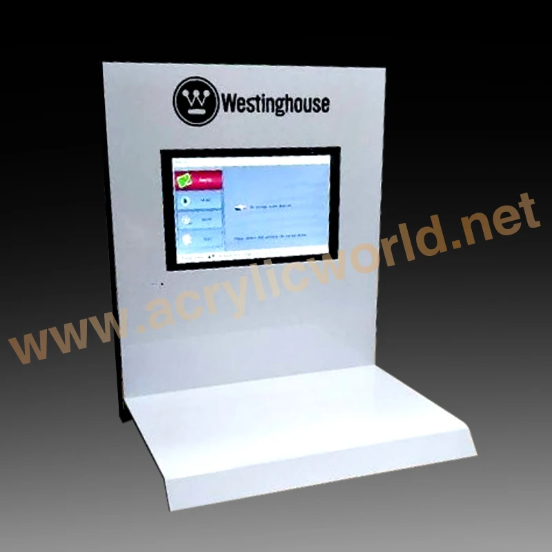 acrylic counter display for camera with LCD accessories display counter