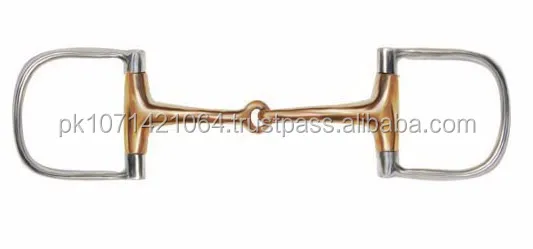 NEW HORSE D Ring Copper Mouth Snaffle Bit Stainless Steel by Riaz Jamal Intel