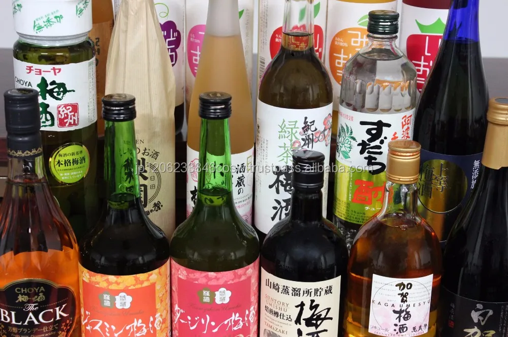 High-quality bottled plum wine beverages drinks of popular brands