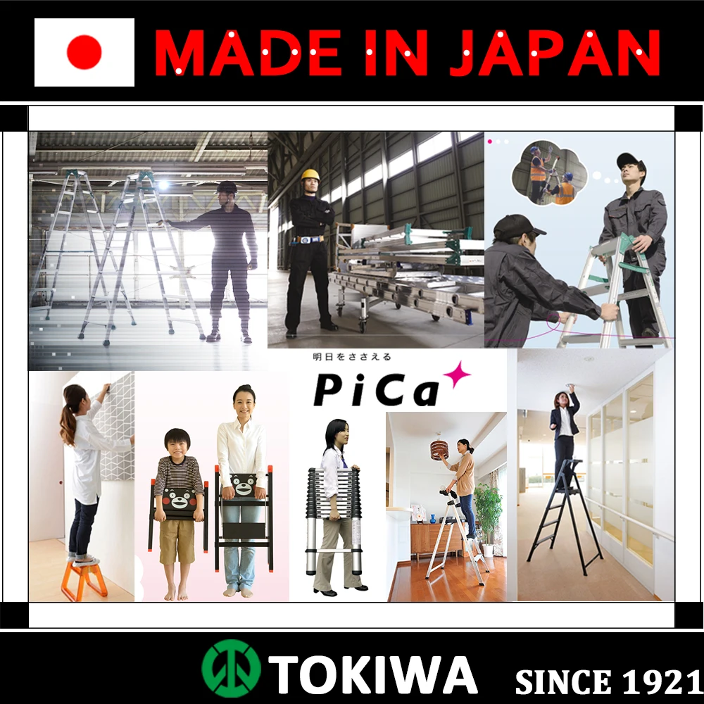 PiCa Multi-function / Multi-use Ladders & Stepladders with excellent durability. Made in Japan (car washing ladder)