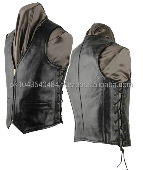 Высококачественный оригинальный кожаный жилет