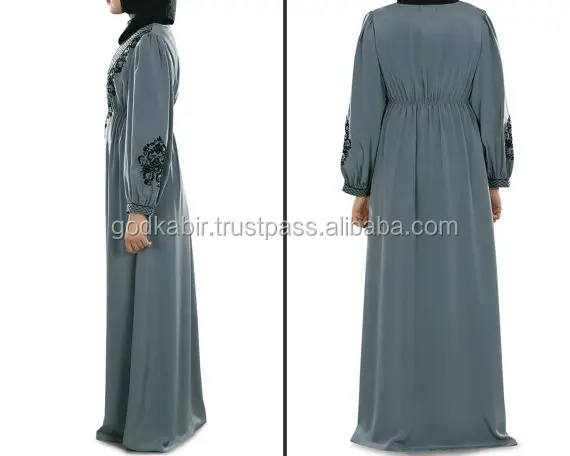 Elegant Embroidered Abaya, Casual & Daily Wear, Dubai Fancy Dress, Ethnic Islamic Hijab Clothing, Muslim Women Maxi Popular.