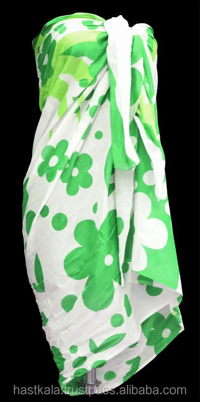 
Azo ree Color Fast 100% COTTON PRINTED SARONG PAREO 