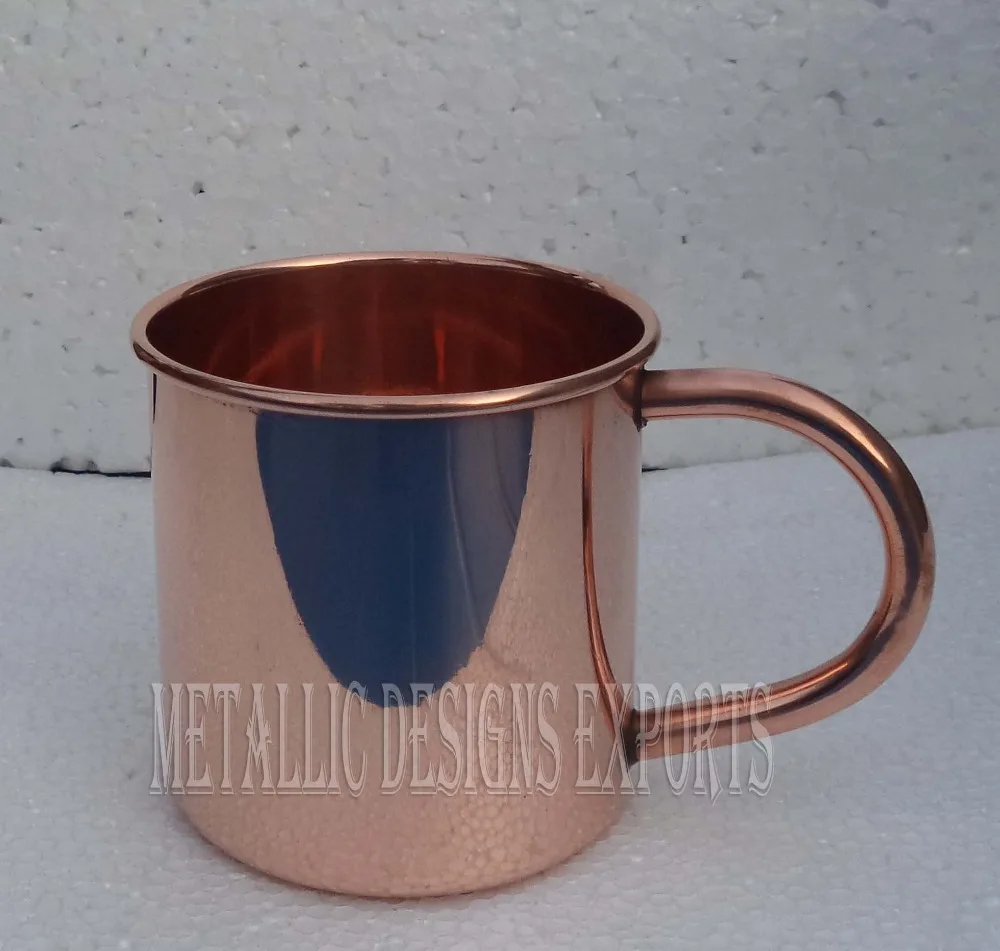 Exclusive Solid Copper Drinking Mug Designer Handle Moscow Mule for Drink ware