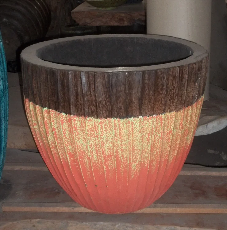 Wooden Bali Vases