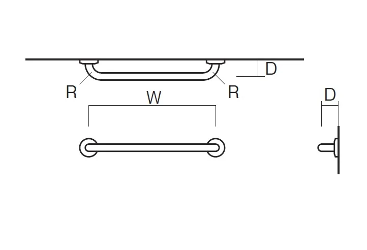 
Stainless Steel disabled grab bars with soft PVC film for bath, toilet, stair etc. made in Japan <strong><span style=