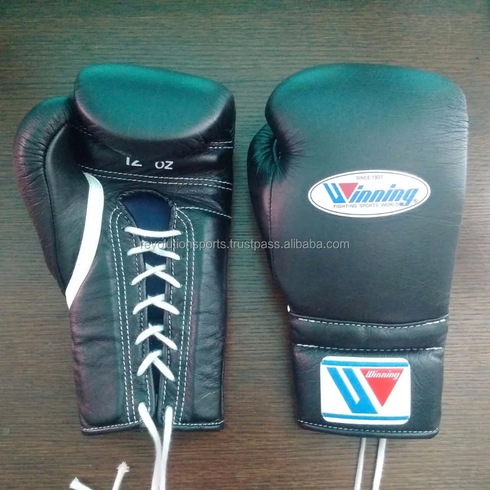 
100% Exotic Cowhide leather boxing gloves Lace up Designs 2019 Best sellers 