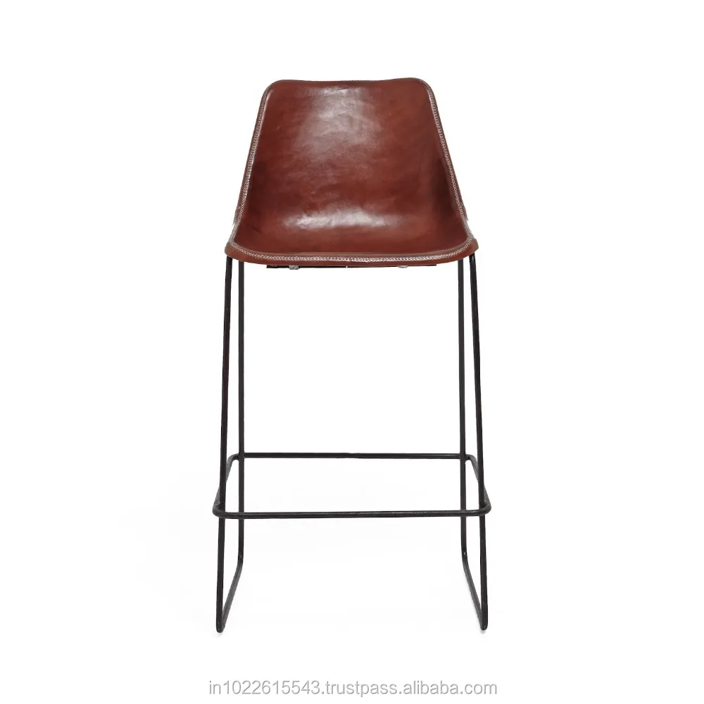 Giron iron & leather dining chair restaurant furniture