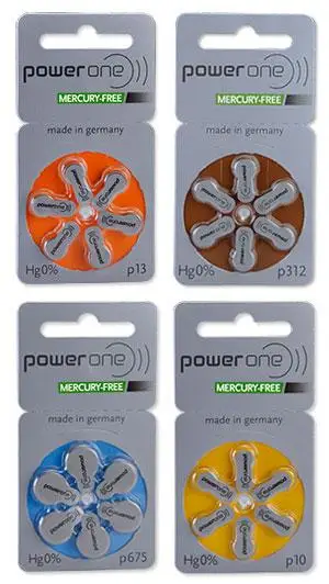 All Brands hearing aid Power one BTE CIC RIC Hearing Aid Cell Zinc Air Battery Hot Sale 1.4 V A675 A13 A312 A10 Battery