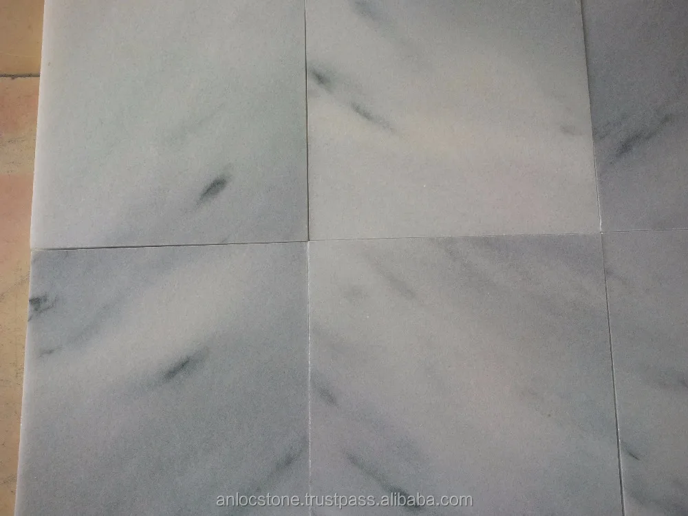 
polished White Marble with vien black, from Vietnam, cheap price 